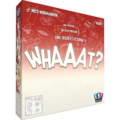 Image de Asmodee KYF Edition Whaaat Jeu d&#039;ambiance Age : 8+ 4 à 10 Joueurs Temps de Partie 20 Min, KYFWHA01FR