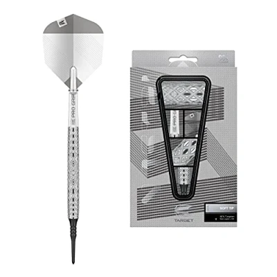 Image de Target Darts Nastri Jeu de fléchettes à Pointe Souple 90% tungstène Unisexe, Blanc/argenté, 20 g