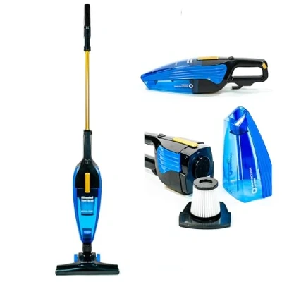 Image de ECODE® Aspirateur Balai avec câble 2 en 1,Aspirateur Vertical 5 Accessoires, Multi Cyclonic, á l&#039;air et la Main, Absolut (800 W Filtre HEPA + activ Carbon)