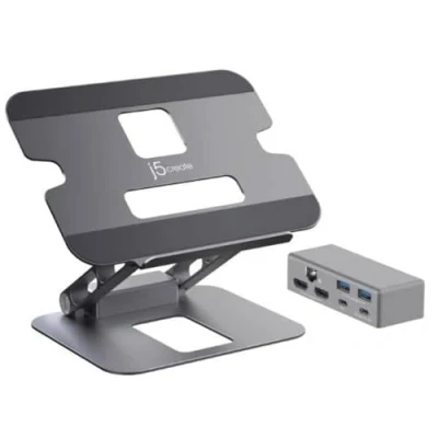 Image de j5create JTS427 N Support pour Ordinateur Multi Angle avec Dock et Double 4K Neuf