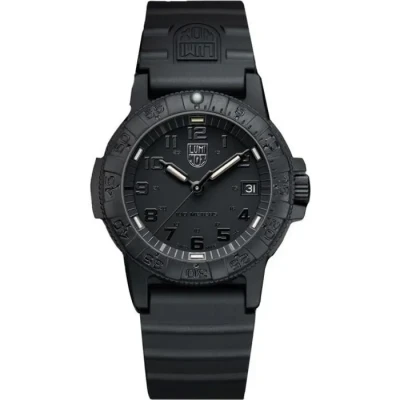 Image de Montre Homme Luminox Leatherback SEA Turtle Bracelet Silicone Cadran noir Quartz Suisse XS.0301.BO.L 100M