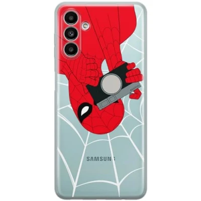 Image de ERT GROUP Coque de téléphone Portable pour Samsung A13 5G/ A04s Original et sous Licence Officielle Marvel Motif Spider Man 027 Parfaitement adapté à la Forme du Portable, partiel imprimé