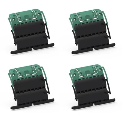 Image de Ensemble de 4 attaches Verrou ZF Clicksur H876E pour tablier volet roulant Fixation sécurisée volets roulants automatique 2 maillons Attache clipsable sécurité anti effraction