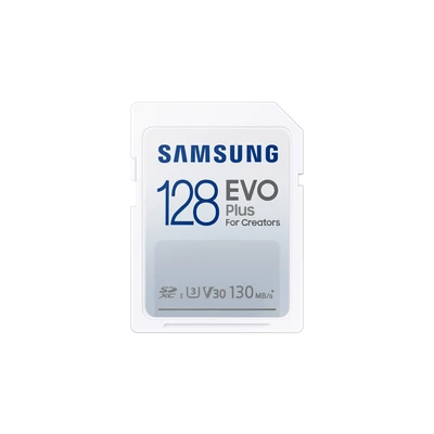Image de Samsung Carte mémoire SD, EVO Plus MB SC128K/EU, 128 Go, Vitesse de Lecture jusqu&#039;à 130 Mo/s