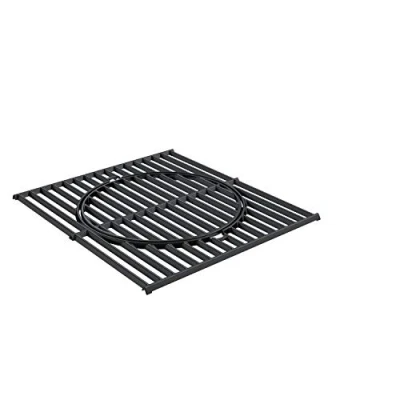 Image de RÖSLE VARIO Grille de cuisson en fonte émaillée pour inserts VARIO, adaptée au VIDERO G3/G4 jusqu&#039;à l&#039;année modèle 2020, noir