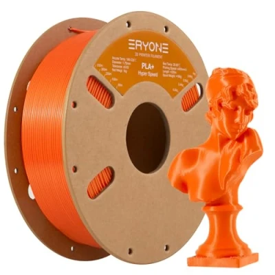 Image de ERYONE High Speed Filament PLA+ 1.75mm +/ 0.03mm, 3D Printing PLA Pro Fit Most FDM Printer, 1kg / Spool,Orange