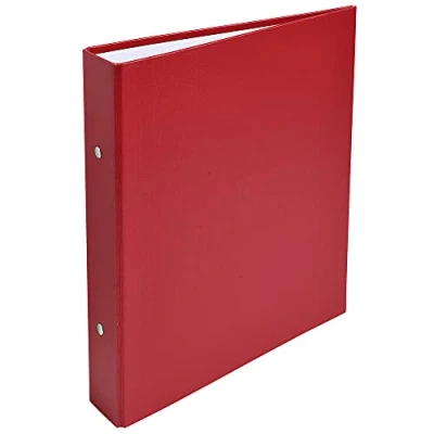 Image de Exacompta Réf. 51075E Classeur rigide en PP 2 anneaux ronds diamètre 30 mm Dos 40 Dimensions extérieures : 23 x 21 cm Format à classer A5 Coloris rouge