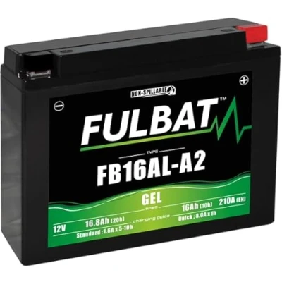 Image de FULBAT Batterie moto GEL FB16AL A2 /YB16AL SLA Etanche 16,8AH 210 AMPS