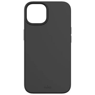 Image de Puro Coque Apple iPhone 14 Max Silicone Icon Compatible MagSafe Noire