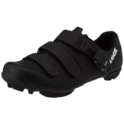 Image de LUCK Chaussures de vélo VTT ODÍN avec Semelle en Carbone et Fermeture millimétrique précision. (46 EU, Noir)