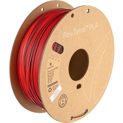 Image de Polymaker Polyterra PLA Dual Color 1.75mm 1kg Shadow Red (Black Red)