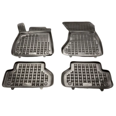 Image de REZAW PLAST 200319 Ensemble de tapis sol Caoutchouc Avant et arrière noir AUDI: A4 B9 Allroad,