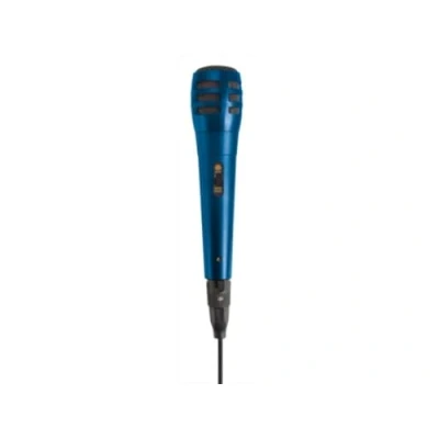 Image de Velleman Microphone, dynamique, unidirectionnel, câble 3 m, bleu