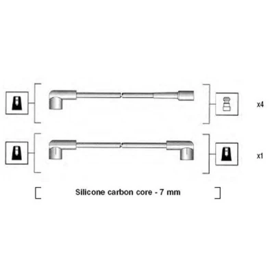 Image de MAGNETI MARELLI 941245010808 Jeu De Fils d&#039;Allumage OPEL: Kadett B Berline, D 3/5 portes, Coupe