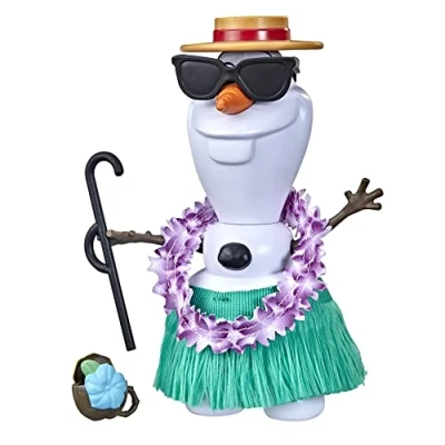 Image de Disney Frozen Hasbro La Reine des neiges, Olaf en été, Jouet neiges pour Filles et garçons, à partir de 3 Ans F3256 Multicolore