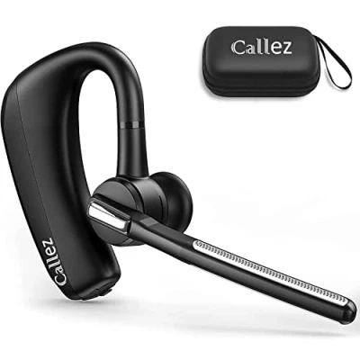 Image de Oreillette Bluetooth avec CVC8.0 Double Micro Antibruit, Écouteur V5.0 Casque sans Fil pour iPhone Samsung Téléphone Portable Conduite Business Bureau, Chat Clair, Super Léger