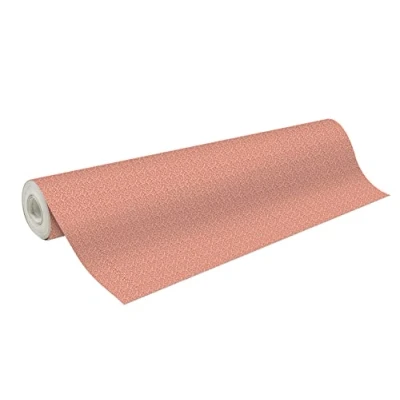 Image de Clairefontaine 202089C Une Bobine De Papier Cadeau Excellia 80g Format : 50x0,70m Motif Corail, Orange/Blanc Emballage Cadeau, Idéal Pour Les Emballages Professionnels
