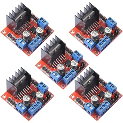 Image de Module de commande moteur L298N pour Arduino, robot véhicule intelligent, MEGA R3 2560, ESP32, ESP8266, double pont H DC