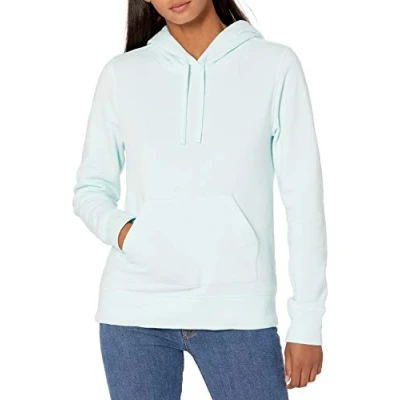 Image de Amazon Essentials Sweat à Capuche en Polaire (Disponible Grande Taille) Femme, Bleu des Mers du Sud, L