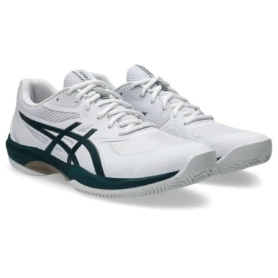 Image de Asics GAME CLAY Chaussures de tennis pour terrebattueerre battue, Homme, Taille: 41.5, White/saxon green