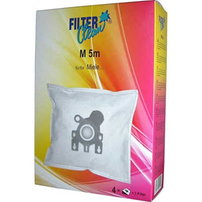 Image de sac d&#039;aspirateur Filterclean FL0014 K aspirateur M5/6/8M aspi alternatif fjm adaptable sur miele 09917710 4 sacs +1 filtre