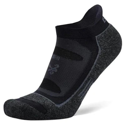 Image de Balega Unisex Blister Resist No Show Chaussettes de Course, Noir, Large, EU Taille 43 45.5