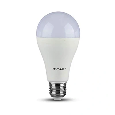 Image de V Tac Ampoule LED E27, A65, thermoplastique, 17 W, blanc froid, 6 000 K, 200
