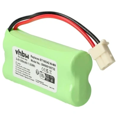 Image de vhbw Batterie Remplacement pour BT183342, BT262342, BT266342, BT283342, GP1210, VTECH73C02 téléphone Fixe sans Fil (800mAh, 2,4V, NiMH)