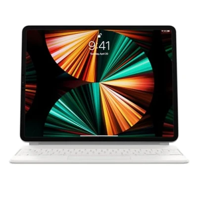 Image de Apple Magic Keyboard (pour iPad Pro 12,9 pouces 3 6. Gén, Air 13 M2) (QWERTY États Unis) Blanc (Reconditionné)