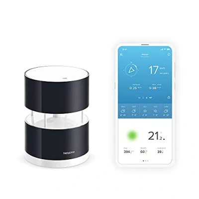 Image de Netatmo Anémomètre connecté sans fil pour la Station Météo Netatmo, NWA01 WW, Noir