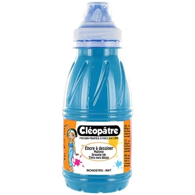 Image de CLEOPATRE Encre à Dessiner Turquoise au format de 250 ml