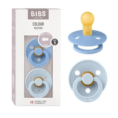 Image de Bibs Tétines Duo bleu ciel/bleu bébé 2 mois et +