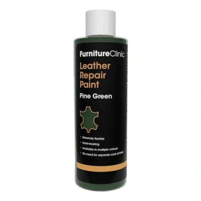 Image de Peinture et teinture pour réparation du cuir Colorant auto scellant une rapide facile Convient aux canapés en cuir, sièges de voiture Vert Pin, 250 ml