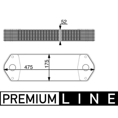 Image de MAHLE ORIGINAL CLC 11 000P Radiateur d&#039;Huile SCANIA: L,P,G,R,S series
