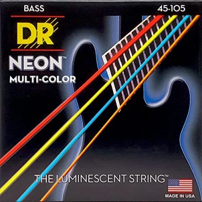 Image de DR String MCB 45 Multi Color Jeu de cordes pour guitare basse
