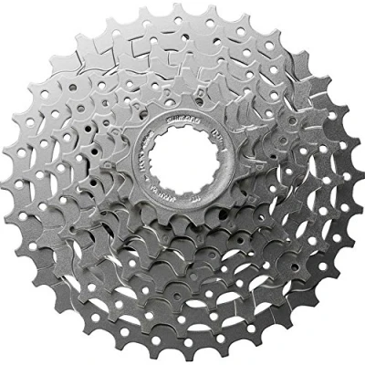 Image de Shimano CS HG400, Pacco Pignoni a 9 Velocità, 11 28 Denti, Argento