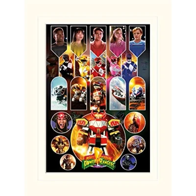 Image de Power Rangers (Mighty Morphin 30 x 40 cm montée d&#039;impression