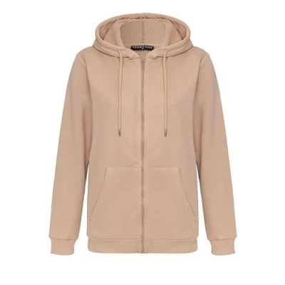 Image de Red Bridge Sweat à capuche zippé pour femme Premium Basic, beige, L