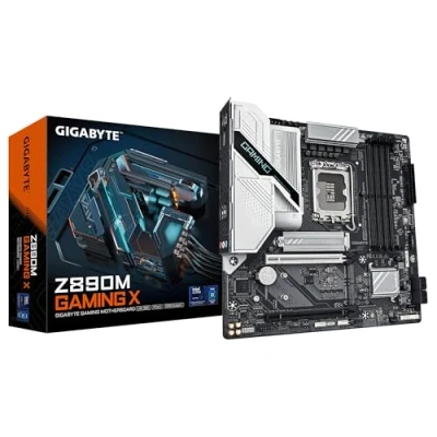 Image de GIGABYTE Carte mère Z890M Gaming X Prend en Charge Les processeurs Intel Core Ultra (série 2), 8+1+2 Phases VRM, jusqu&#039;à 8800MHz DDR5 (OC), 1xPCIe 5.0 + 2xPCIe 4.0, LAN 2.5GbE, USB 3.2 Gen 1