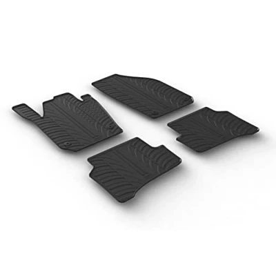 Image de Gledring 0480 Ensemble de tapis sol Caoutchouc avant et arrière 4 noir 750mm 550mm SKODA: Enyaq IV SUV
