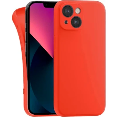 Image de MyGadget Coque Compatible avec Apple iPhone 13 Case TPU Souple &amp; Soft Cover Protection Extra Fine Légère Étui Coloré Anti Choc et Rayures Orange