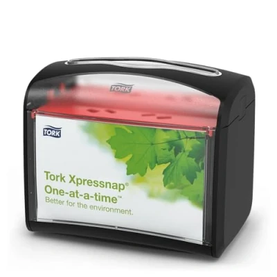 Image de Tork Xpressnap 272611 Distributeur de table Noir N4 Ligne Signature 15,5 cm x 20,1 15,0