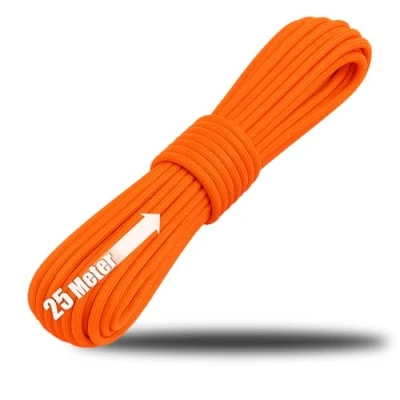 Image de com four® Corde Paracord Ø 4 mm, 25 m à 7 torons pour Bateaux, Camping, extérieur en Nylon d&#039;une capacité de Charge 250 kg Tente, hauban, Tout Usage