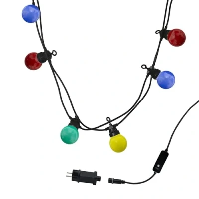 Image de Guirlande lumineuse LED Party Guinguette LUMISKY Multicolore 10 ampoules 6,5m