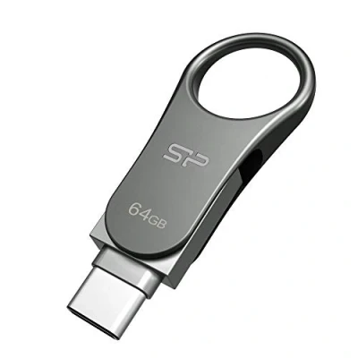 Image de Silicon Power C80 Clé USB Double type C et A 3.0/3.2 Gen 1 64 Go