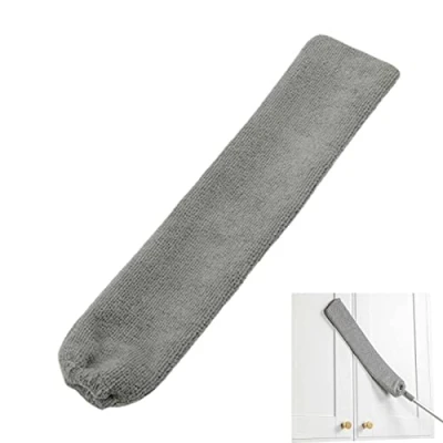 Image de Fulenyi Outil de dépoussiérage fin plumeau lavable pour le nettoyage en microfibre avec brosse à poussière extensible, long plat et flexible