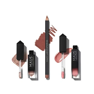 Image de Haus Laboratories By Lady Gaga: Kit De Maquillage Comprenant Un Sac, Fard À Paupières Liquide, Crayon Les Lèvres Et Gloss
