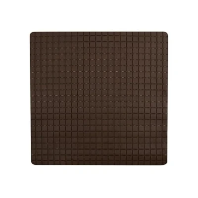Image de Tapis de douche antidérapant en caoutchouc MSV CLASS 54x54cm Chocolat Marron