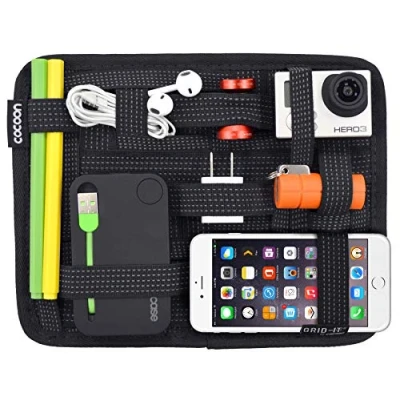 Image de Cocoon GRID IT Organisateur de sac avec sangles élastiques / Système d&#039;organisatoin pour porte documents Noir 23,5 x 1 18,4 cm