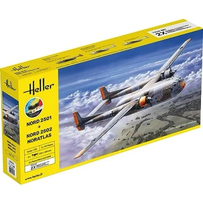 Image de Heller Maquettes Avions : Starter Kit Nord 2501 et 2502 &quot;NORATLAS Twinset